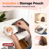 Comfheat: piel-sensible-almohada-ojos-lavanda tela suave