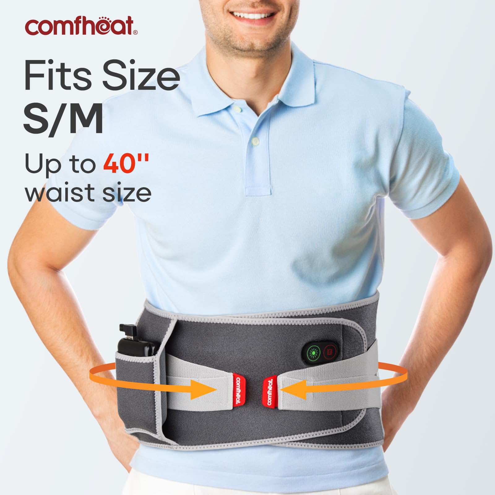 Comfheat protección y apagado automático para uso seguro.