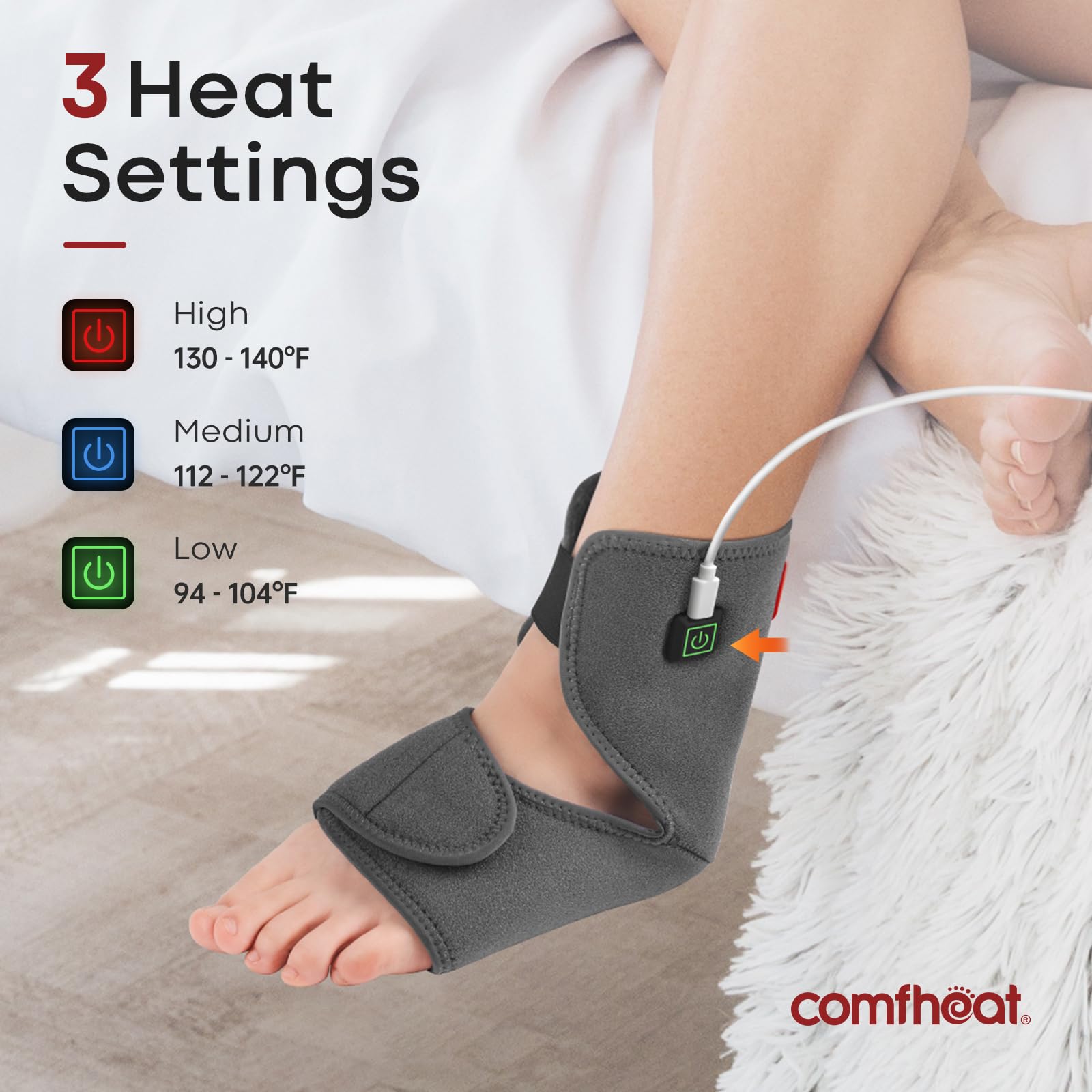 Tres niveles de calor para adaptar la experiencia de alivio