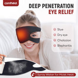Mascarilla comfheat con conexión USB para uso cómodo en casa.