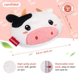 Comfheat Vaca relleno de linaza natural para calor estable y cómodo