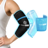 ComfiTECH compresa-doble-gel-codo, enfriamiento prolongado para recuperación suave.