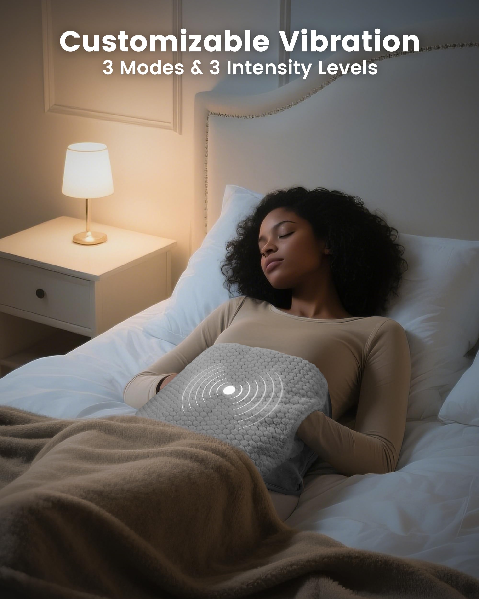 Tres modos de vibración de COMFIER para un masaje personalizado
