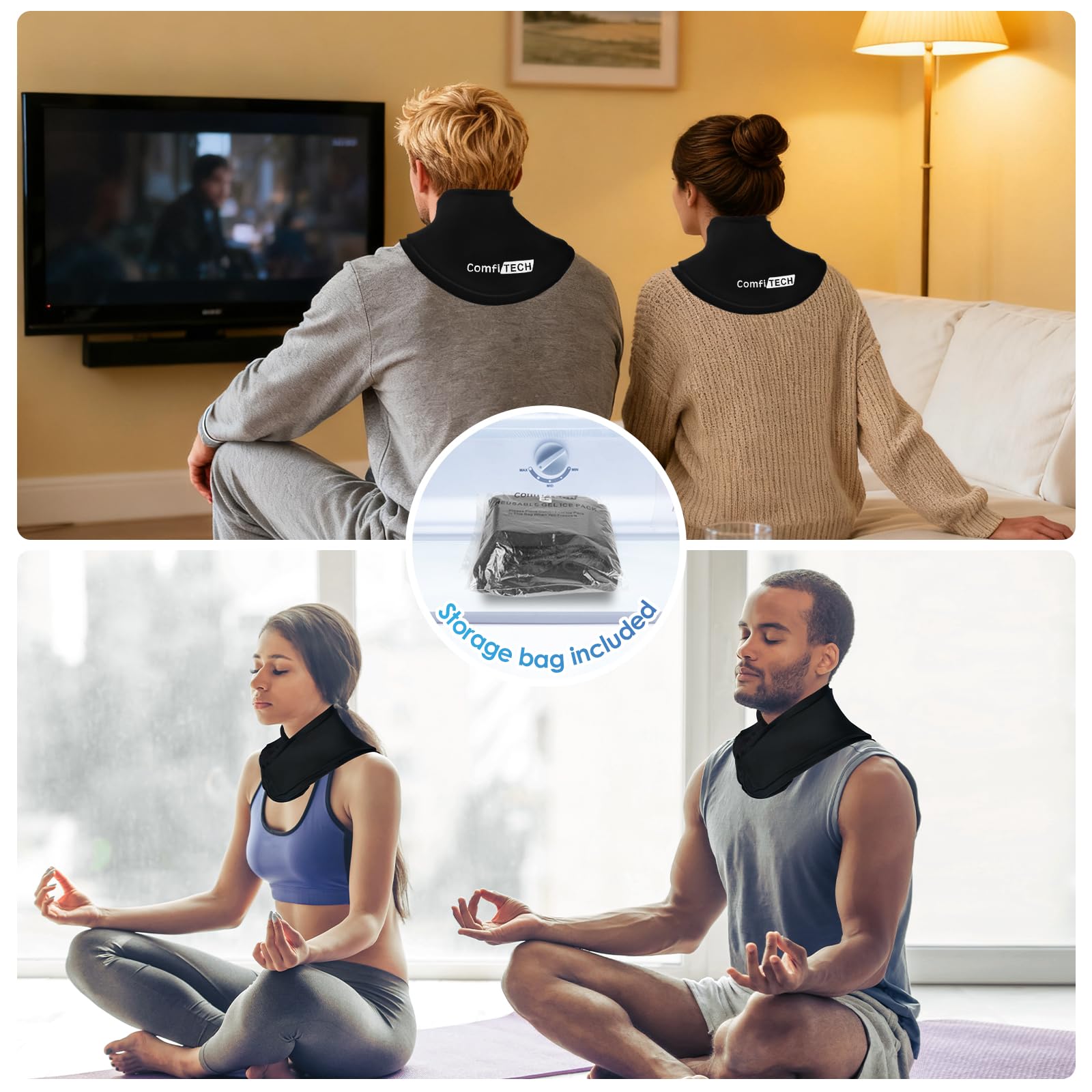 ComfiTECH aplicación versátil cuello hombro espalda
