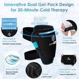ComfiTECH bolsa de hielo desmontable con gel flexible para cadera.
