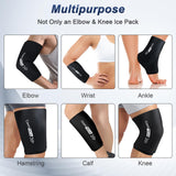 Cobertura 360° para codo y antebrazo con enfriamiento uniforme.