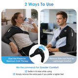 ComfiTECH: cobertura hombro-brazo-antebrazo para enfriamiento focal y cómodo.