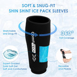 ComfiTECH: cobertura total para espinilla, rodilla, pantorrilla, tobillo y brazo para enfriamiento.
