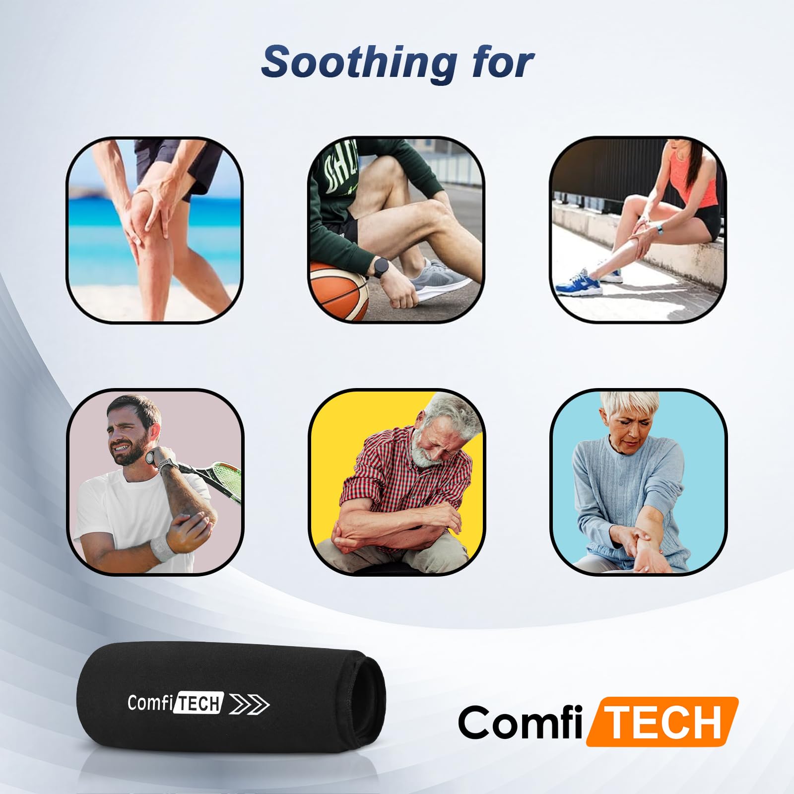 ComfiTECH codo: compresa fría para uso focal y versatilidad