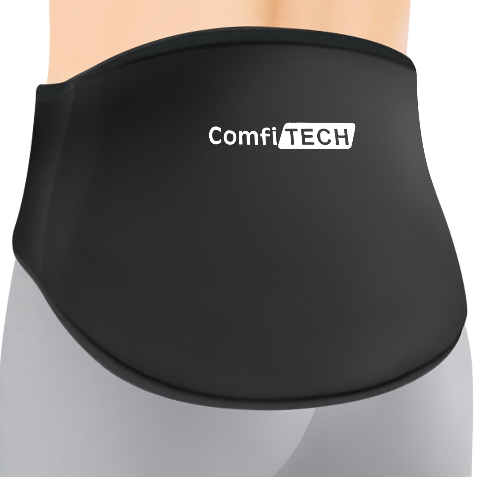 ComfiTECH compresa fría lumbar, diseño de una pieza para facilitar uso diario.