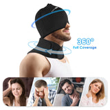Compresa fría para cuello de ComfiTECH, ajuste suave y seguro para uso prolongado.