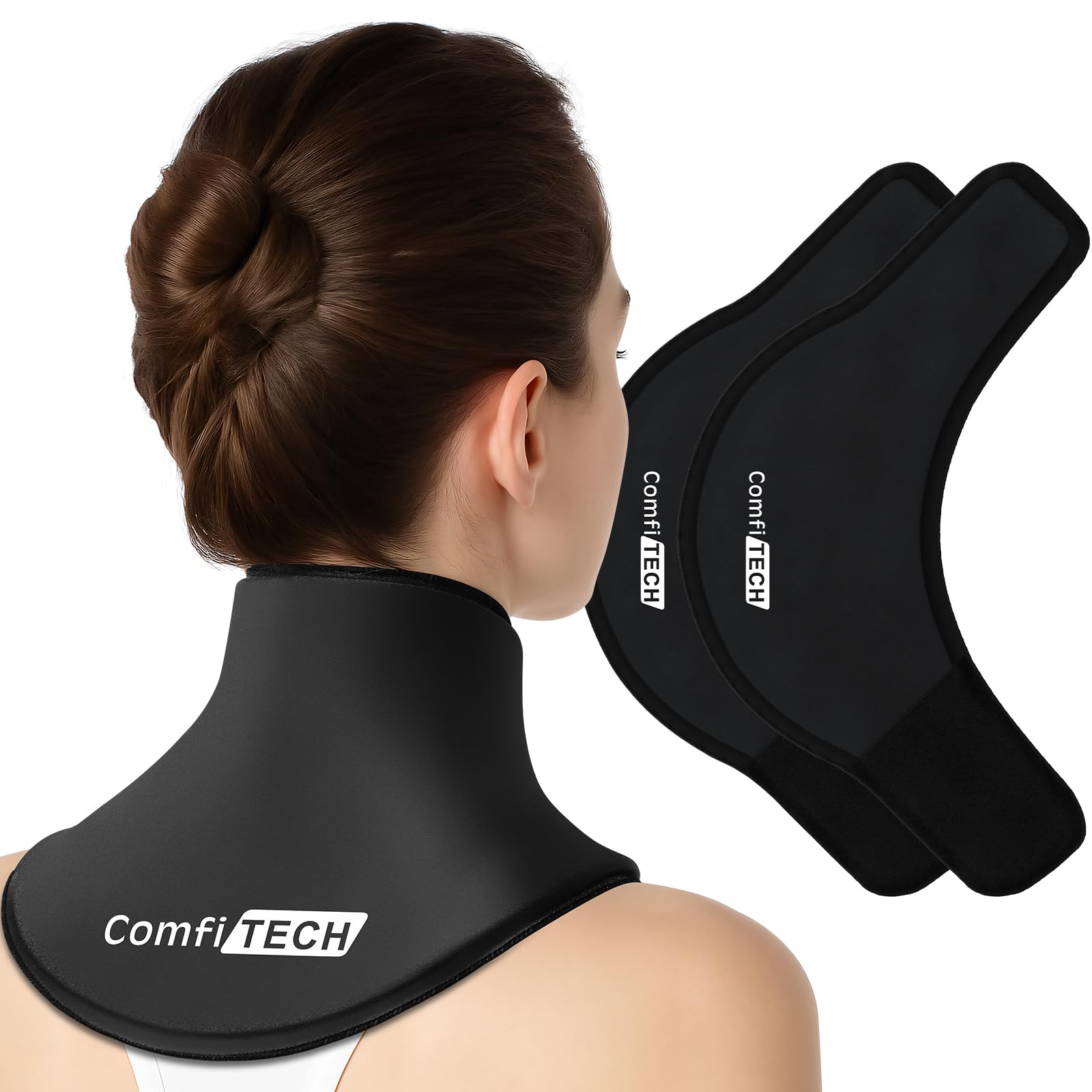 ComfiTECH cuello-hombro-costillas compresa fría doble paquete, uso doméstico cómodo