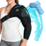 ComfiTECH: doble gel hombro envuelto para enfriamiento prolongado y cómodo.