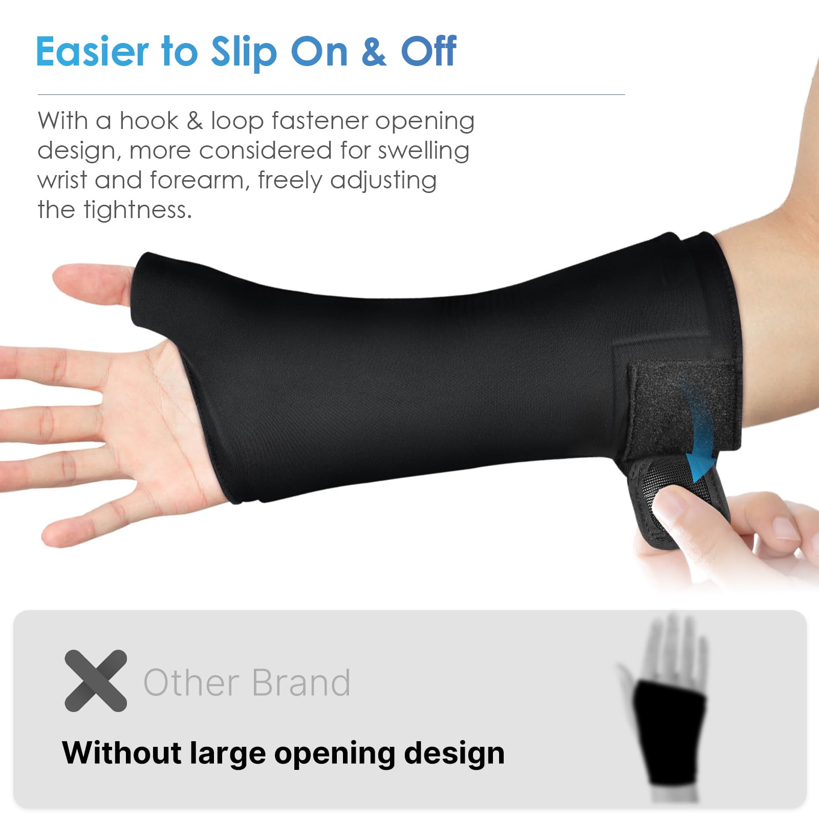 ComfiTECH gel solido flexible, mantiene suavidad tras congelacion para uso prolongado.