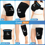 ComfiTECH modos de frío dual ofrecen terapia focalizada para recuperación.