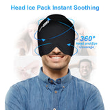 Orificio superior para cabello largo en el Gorro de hielo ComfiTECH para facilitar la aplicación