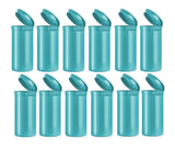 Botellas Comfort Axis para pastillas vacías con acabado Aqua opaco, ideal para viaje.