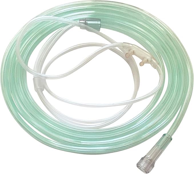 Comfort Soft Plus cannula para adultos con tubo de 7 pies, comodidad y manejo diarios.
