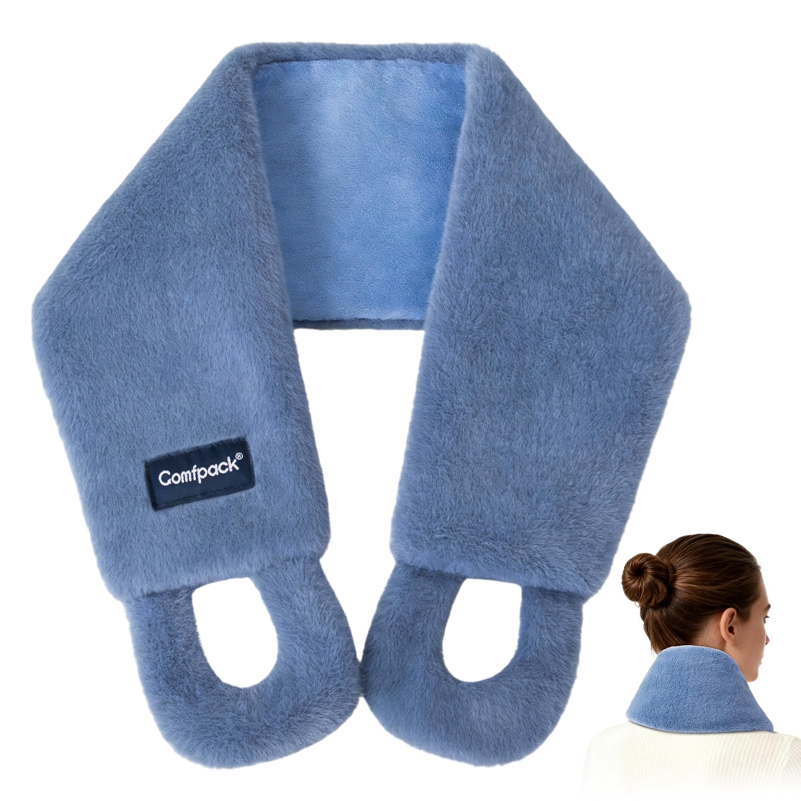 Almohadilla Comfpack para cuello con calor envolvente para relajación diaria.