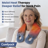 Almohadilla Comfpack para hombros ofrece calor suave y presión localizada.