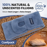 Almohadilla larga Comfpack cubre espalda y cuello para mayor confort.