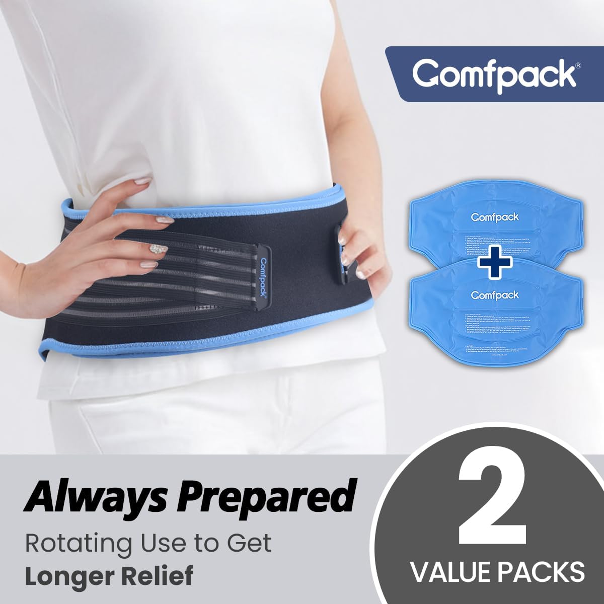 Comfpack aplica para dolor ciático y lumbar con flexibilidad