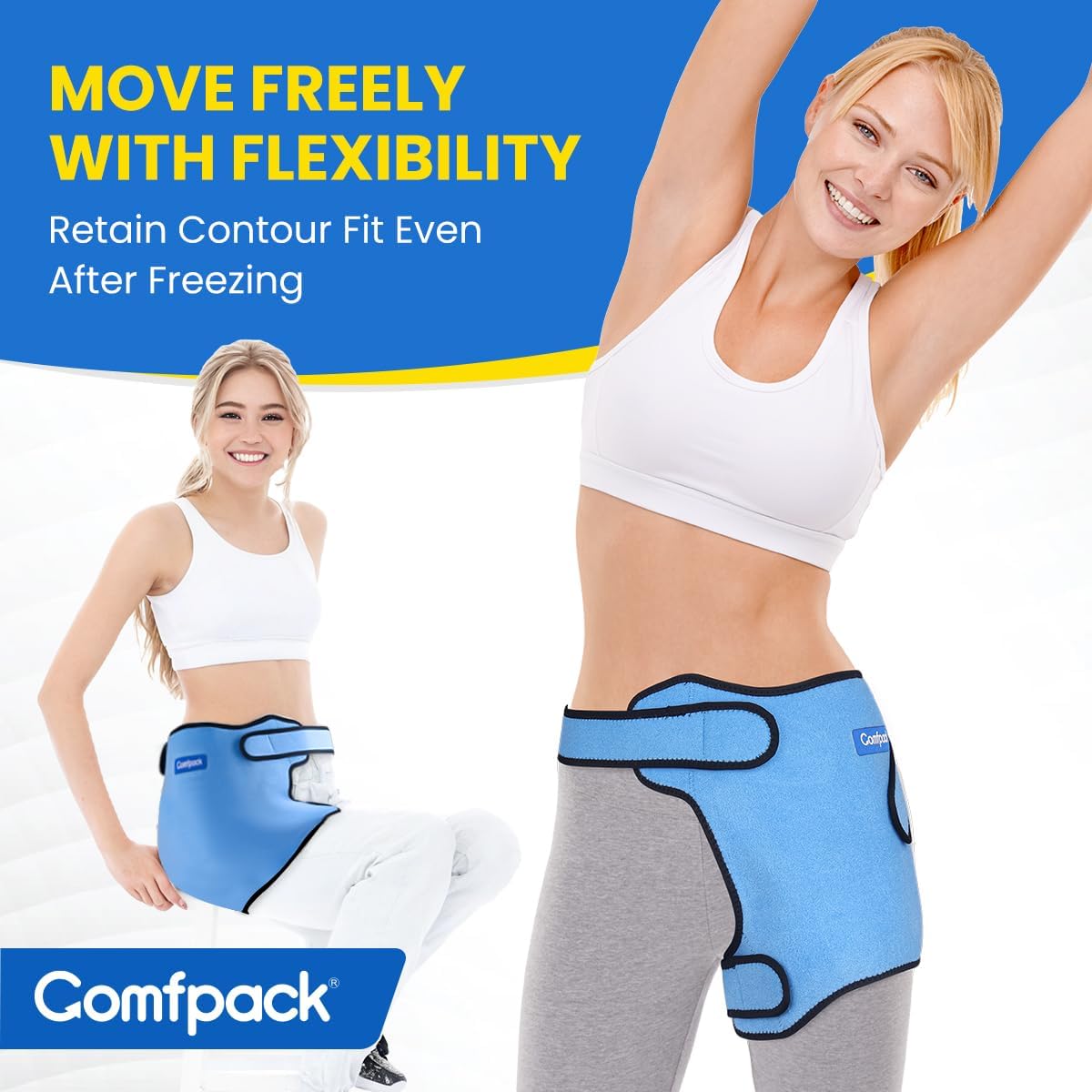 Comfpack banda-compresion-resistente: soporte reutilizable y cómodo.
