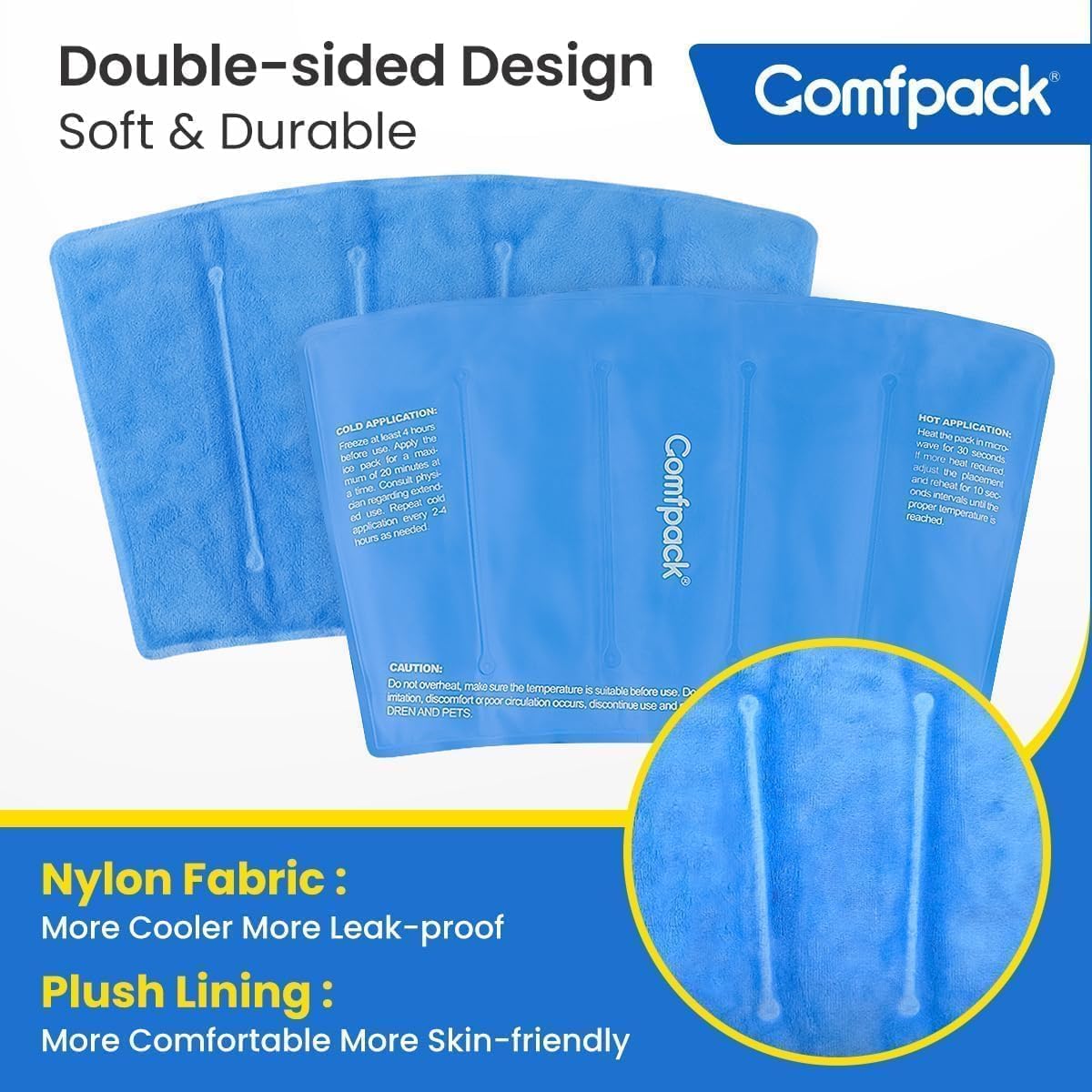 Comfpack bolsa de almacenamiento con cierre para prolongar la vida útil.
