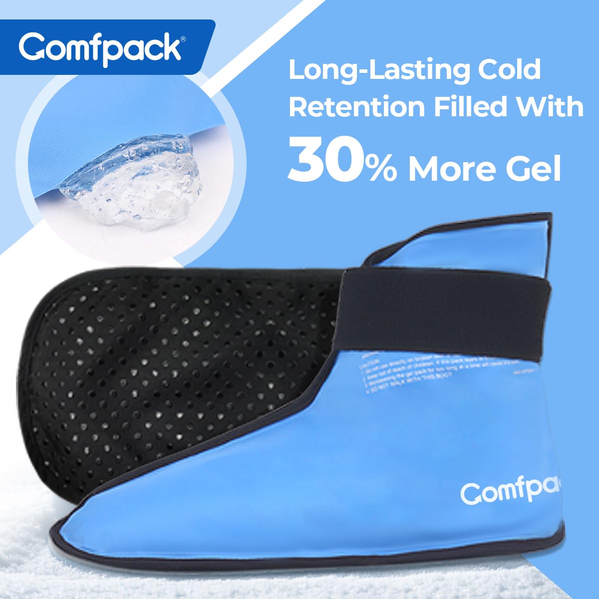 Comfpack bota fría de nylon resistente evita desgarros y filtraciones.