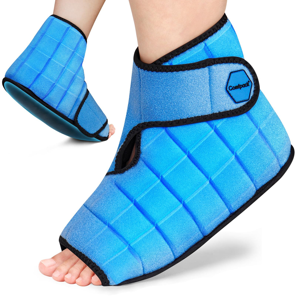 Comfpack bota frío tobillo, cobertura completa para enfriar el tobillo y reducir la hinchazón.