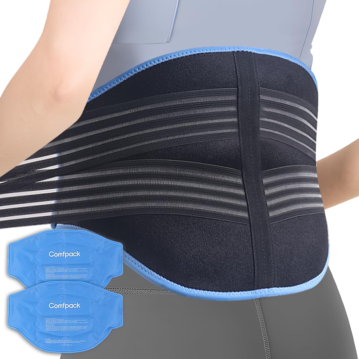 Comfpack compresa hielo espalda para alivio localizado y enfriamiento prolongado