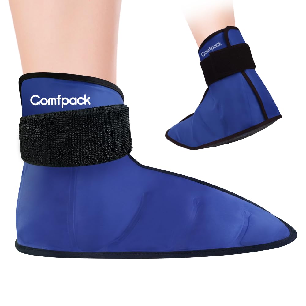 Comfpack compresa hielo pie completo para alivio de dolor en todo el pie.