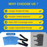 Comfpack correas elásticas ajustables aseguran sujeción estable durante movimiento.