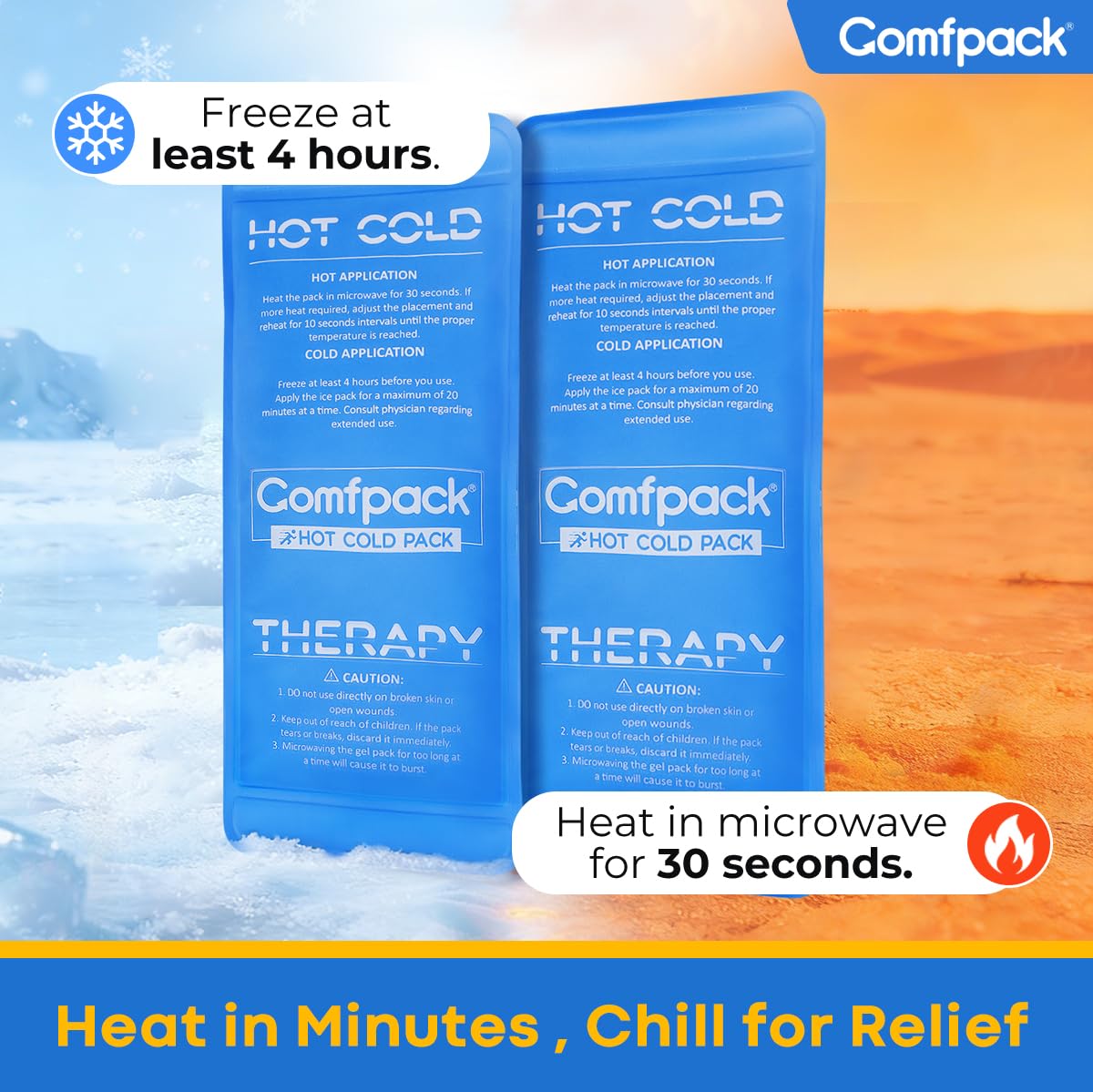 Comfpack recomendaciones de cuidado para alargar la vida útil del gel.