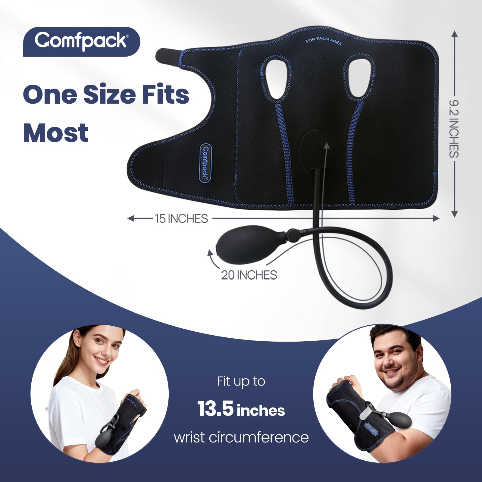 Comfpack diseño ergonómico para uso cómodo durante actividades diarias.