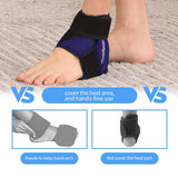Comfpack diseño ergonómico para tobillo; ajuste cómodo.