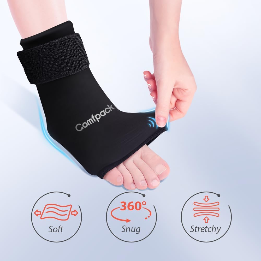 Comfpack diseño flexible ajuste: se adapta cómodamente a distintos tobillos para uso diario