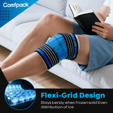Comfpack diseño flexible seccionado se adapta a rodillas, hombros y espalda.