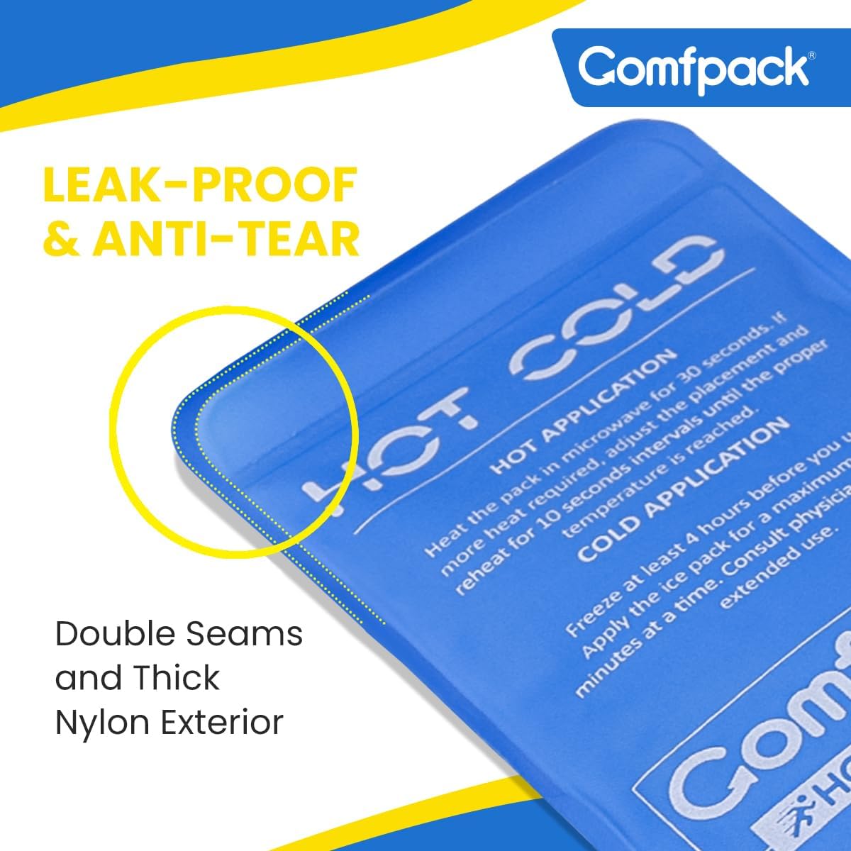 Comfpack durabilidad gracias a nylon resistente y sellos reforzados.
