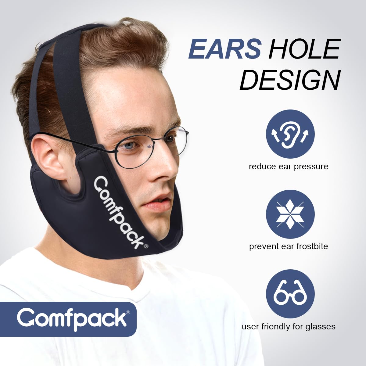 Comfpack forro de peluche suave para mayor comodidad.