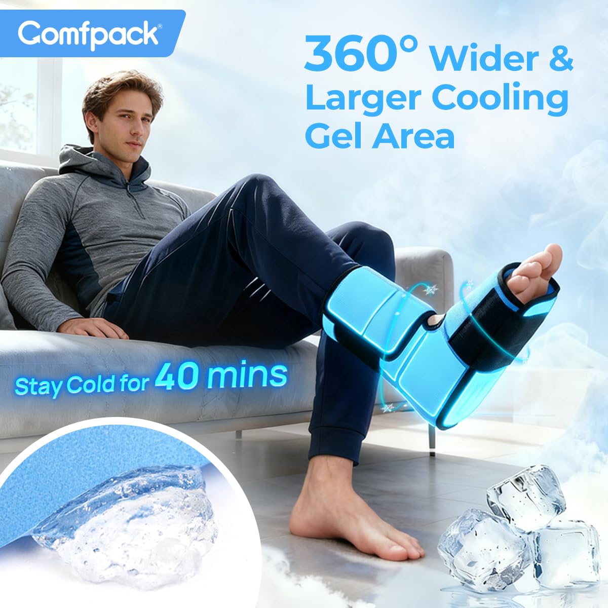 Comfpack Gel duradero ofrece enfriamiento de 40 minutos