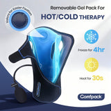 Comfpack gel grande cubre toda la muñeca para mayor área de enfriamiento.