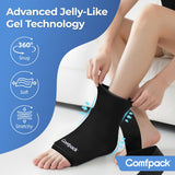 Comfpack gel-moldeable-tobillo: forma suave que se adapta a tallas diversas