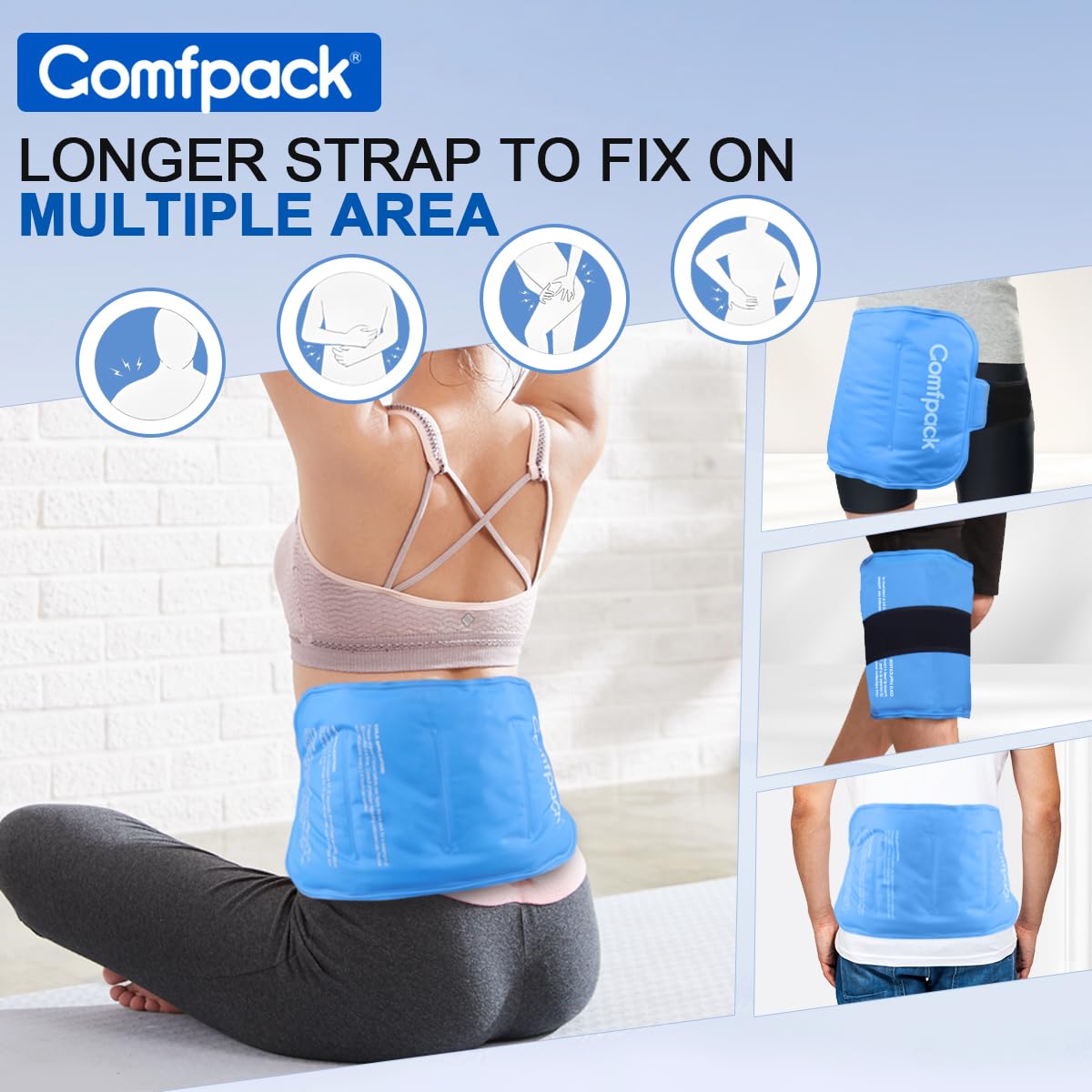 Comfpack Paquete de Hielo para Dolor Lumbar: enfriamiento prolongado para alivio localizado.