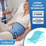 Comfpack hielo cadera evita deslizamientos para terapia estable.