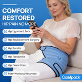 Comfpack hielo cadera interior suave cuida la piel durante usos prolongados.