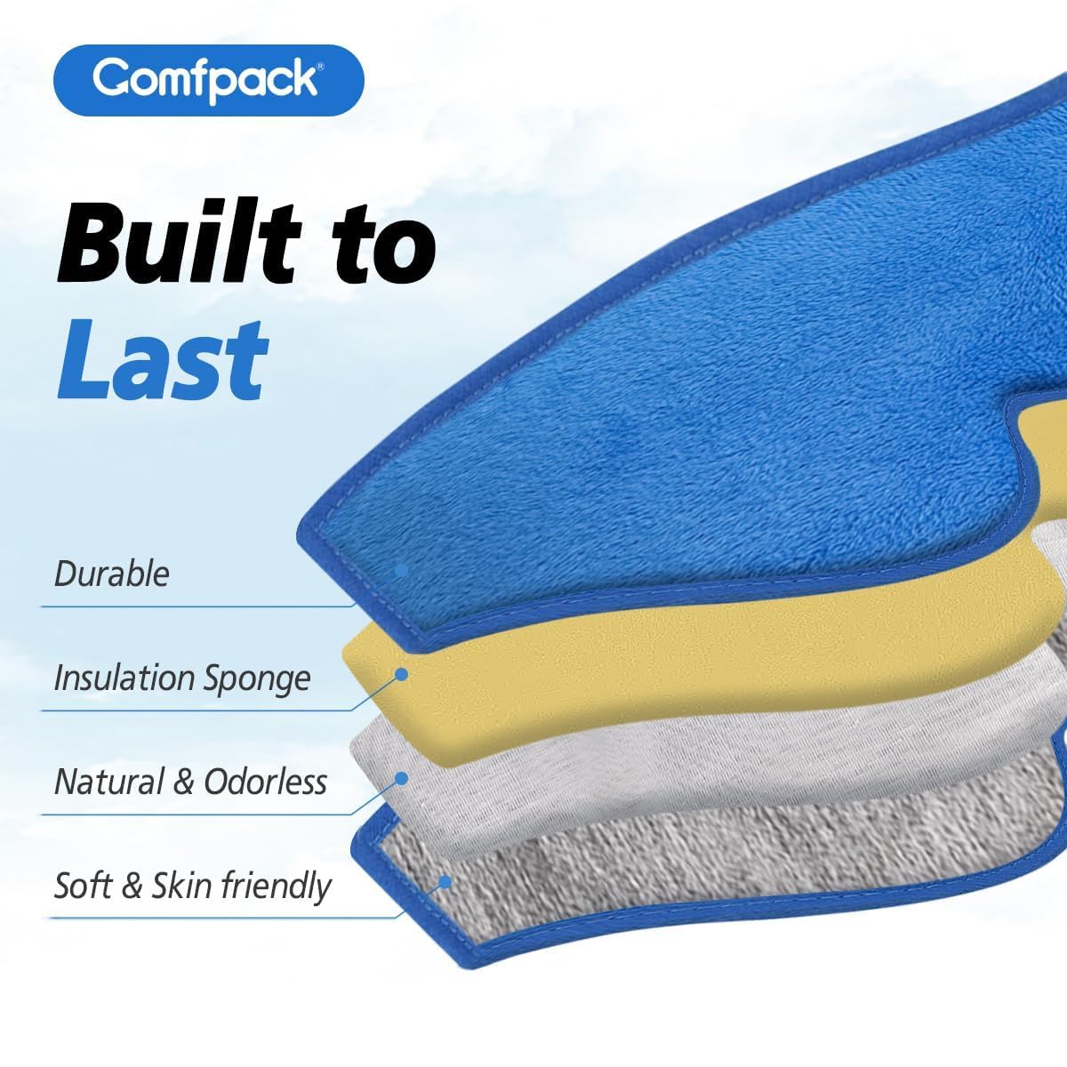 Comfpack mascarilla ocular con diseño de 4 capas evita la luz