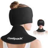 Comfpack migraine-cap top view showcases cooling relief for headaches.