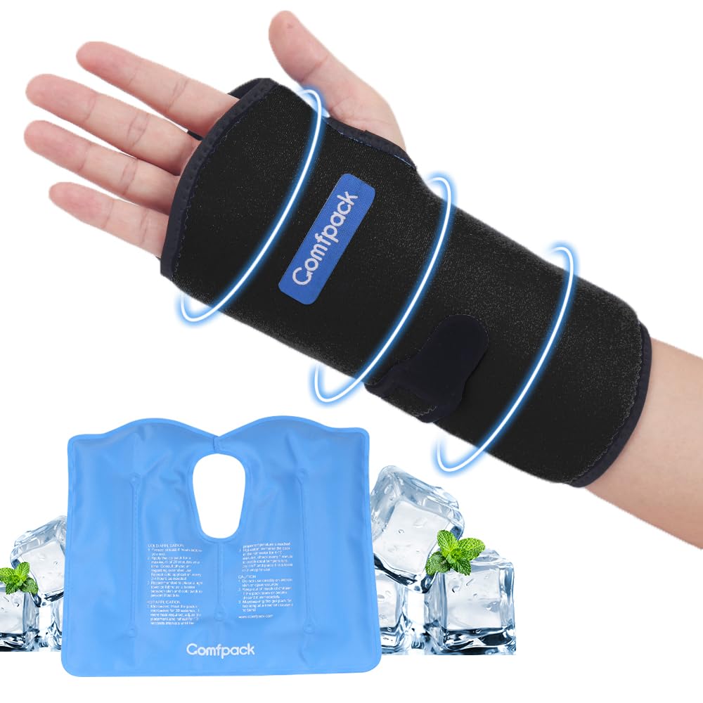 Comfpack muñeca gel cobertura ampliada ofrece alivio del dolor en muñeca y palma.