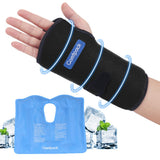 Comfpack muñeca gel cobertura ampliada ofrece alivio del dolor en muñeca y palma.